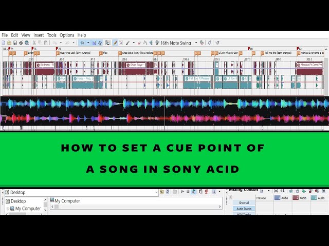 HOW TO SET A CUE POINTS OF A SONG IN SONY ACID - DJ KELDEN