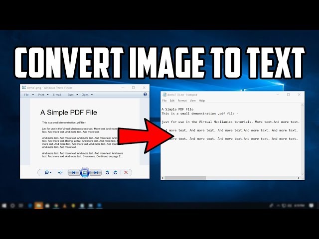 How To Convert Image To Text