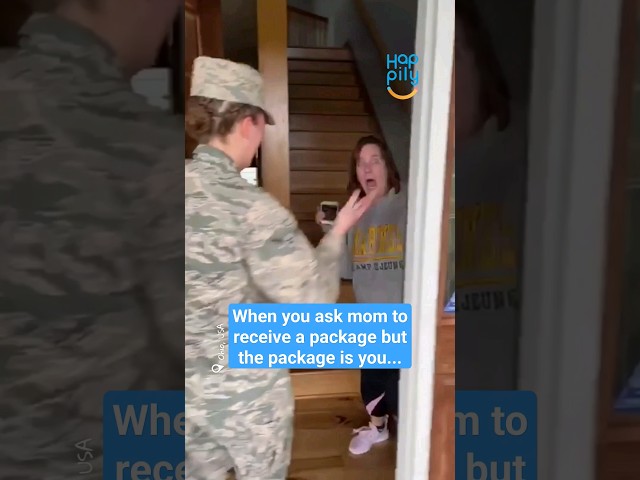 Her military daughter asked her to collect a "package" ❤️🇺🇸 #shorts
