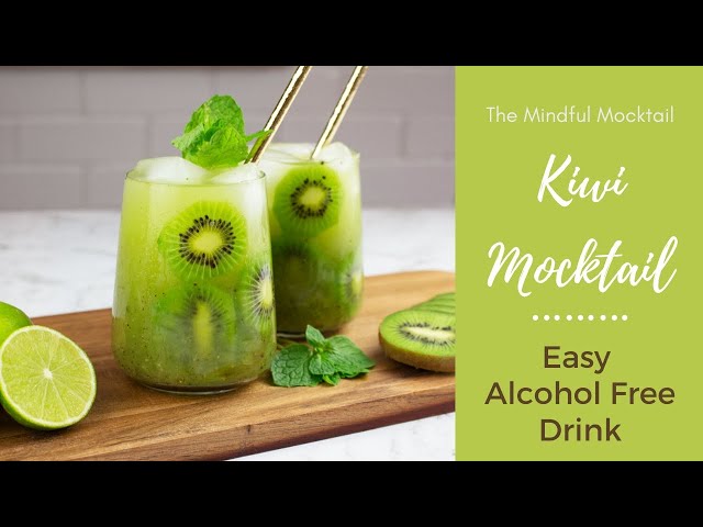 The Quick Kiwi Mocktail Recipe | Alcohol Free Cocktail | Non Alcoholic Drink Recipe