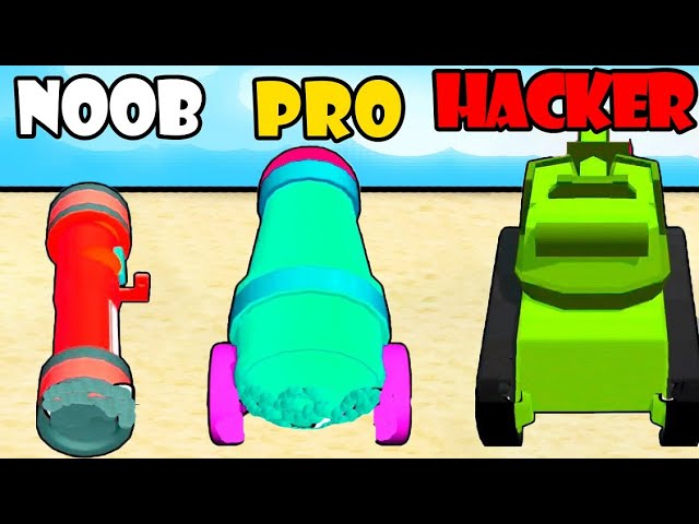 NOOB vs PRO vs HACKER in Fireball Gun Run Part 1 | Gameplay Satisfying (Android,iOS)