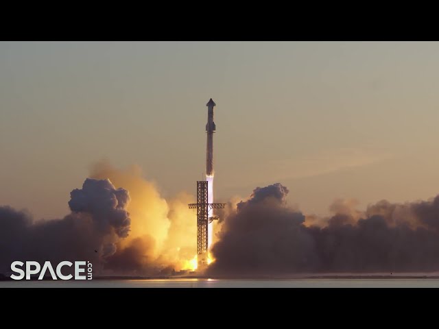 Watch SpaceX's Starhip megarocket liftoff in slow motion views