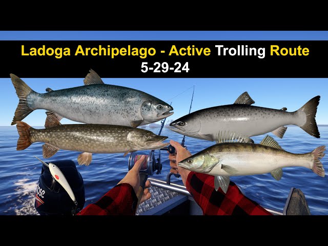 Russian Fishing 4, Ladoga Archipelago - Active Trolling Route 5-29-24
