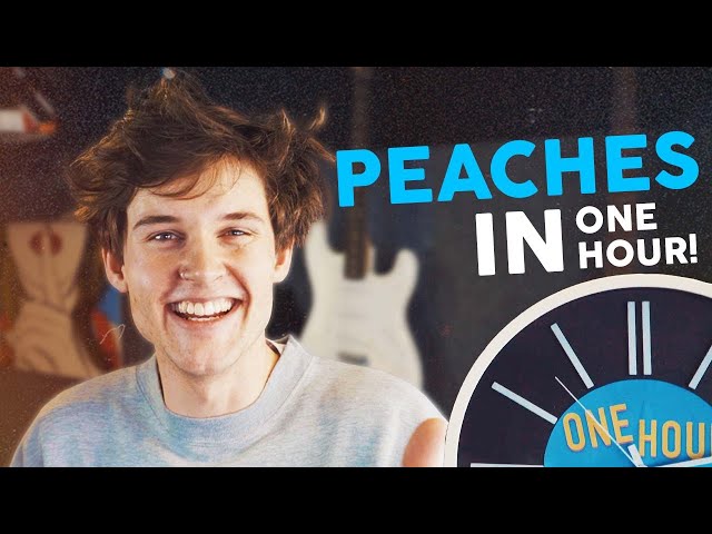 Remaking PEACHES by JUSTIN BIEBER in ONE HOUR! | ONE HOUR SONG CHALLENGE