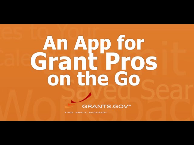 An App for Grant Pros on the Go