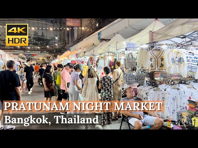 [BANGKOK] Pratunam Night Market "Shop Many Clothes At Cheap Prices" | Thailand [4K HDR Walking Tour]