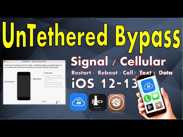 UnTETHERED iCLOUD BYPASS with SIGNAL
