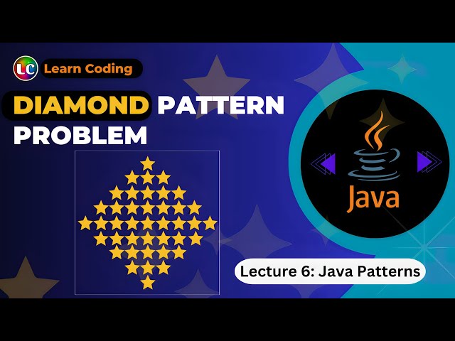 Diamond Pattern in Java | Learn Coding