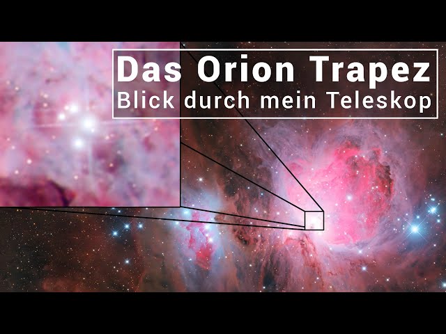 Das Orion Trapez fotografiert 🤩 - Messier 42- Blick durch mein Teleskop