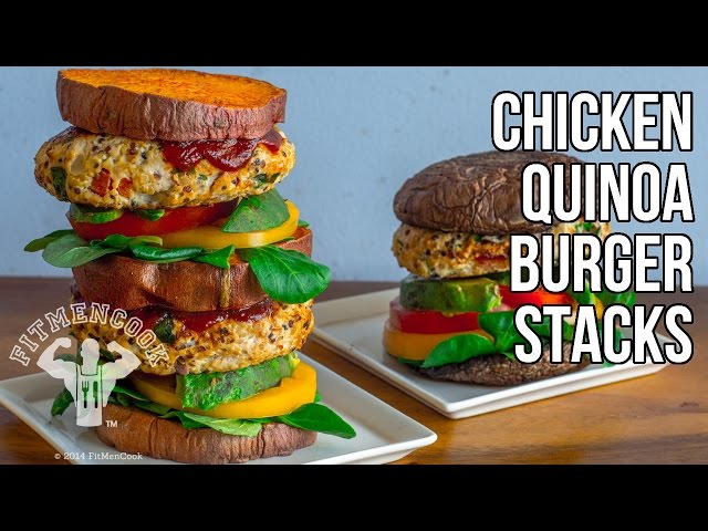 How to Make Chicken Quinoa Burgers for Fat Loss or Hardgainer / Hamburguesa de Pollo y Quinua