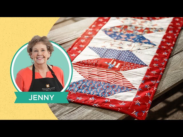 Make a "Making Waves" Quilt As You Go Table Runner with Jenny Doan of Missouri Star (Video Tutorial)