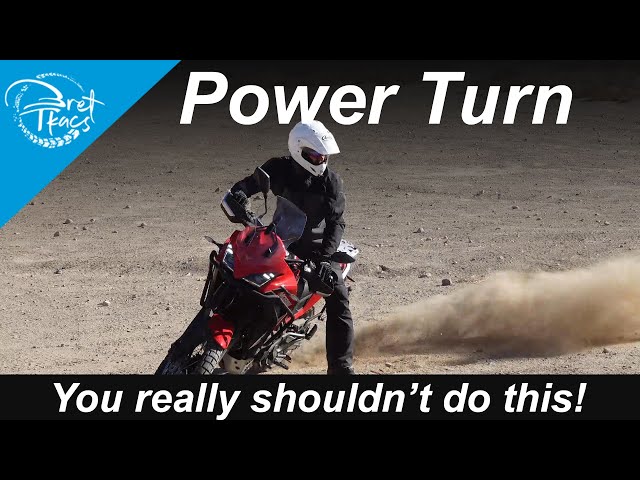 How to Power turn, 180 degree U turn from a stop, uturn a motorcycle