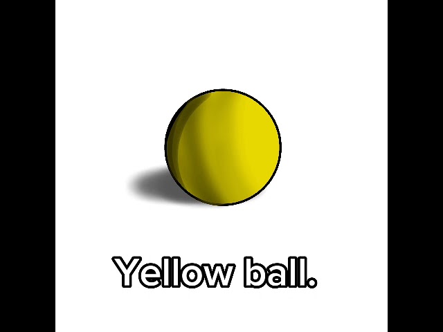 Different colors of ball.