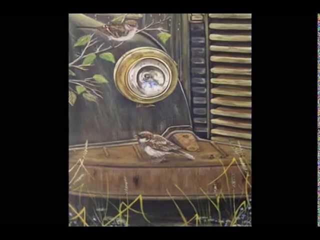 WILDLIFE ART -Painting Sparrows