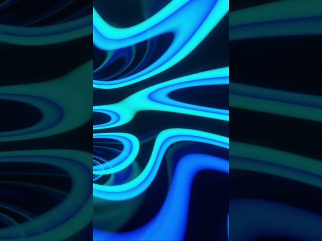 #abstract #background Video 4k VJ #loop NEON Blue Teal Metallic Tunnel Calm Screensaver Visual #asmr