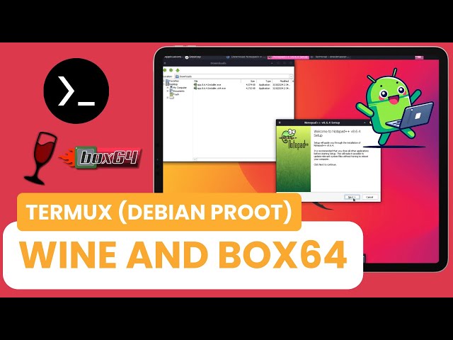 How to run Windows programs on Termux (ANDROID) - Install Wine and Box64 on Debian proot