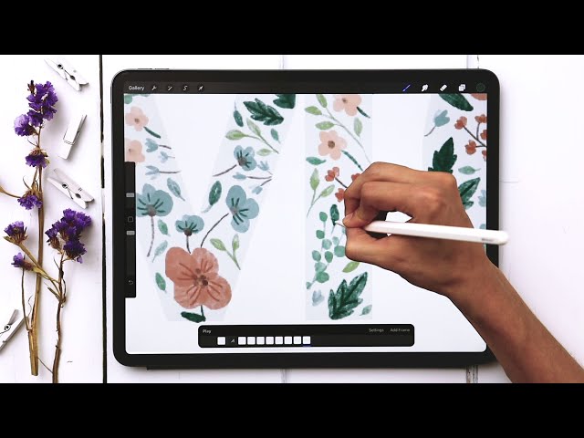 Mother's Day Watercolor Floral Animation in Procreate
