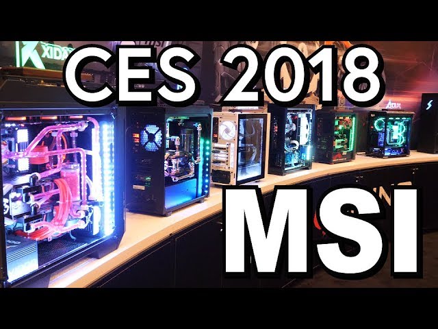 MSI Brought Pre-Builts and New Laptops to CES 2018!