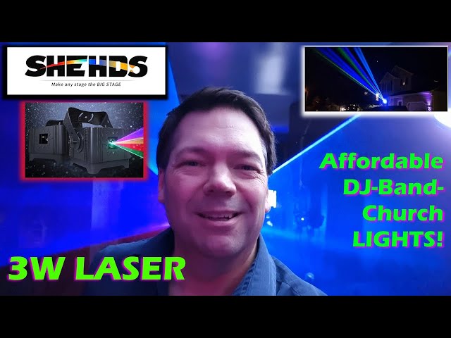 Shehds 3W Laser IP65 rated - Affordable DJ Lighting!