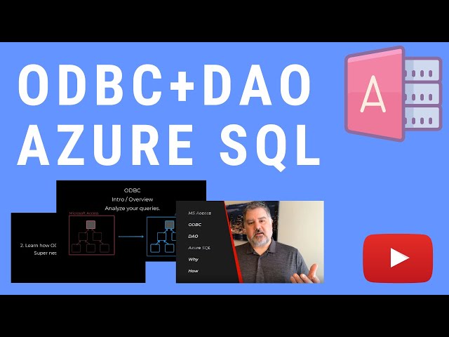 Microsoft Access on Azure SQL: ODBC Overview with DAO
