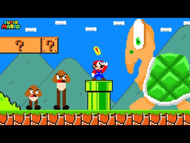 Super Mario Bros. But Everything Is Randomly Sized | Game Animation
