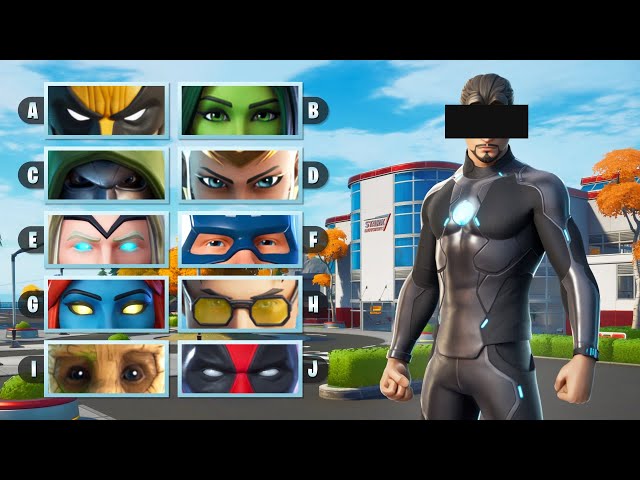 GUESS THE SKIN BY THE EYES - 2 TESTS - FORTNITE CHALLENGE | tusadivi