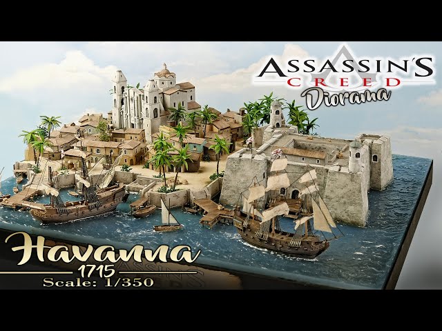 Assassins Creed Black Flag Diorama | Havanna 1715 | Scale 1/350