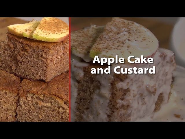 Apple Cake and Custard | Cooking Made Easy with June