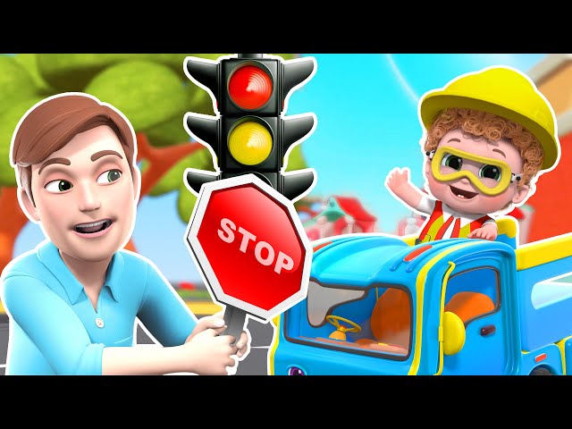 yes yes red light red light, Learn Traffic rules | Blue Fish Baby Songs | 4K baby rhymes 2024