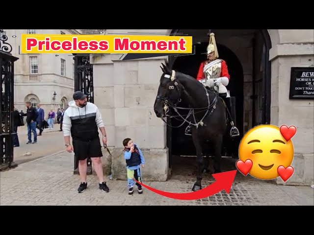 What This King’s Horse Guard Does For This Little Boy Is Priceless!
