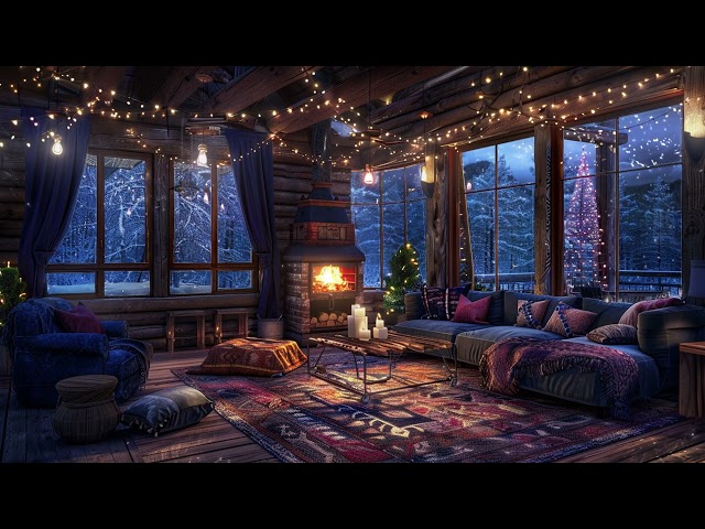 Cozy warm fireplace 🔥 Relaxing fireplace burning & fire sounds