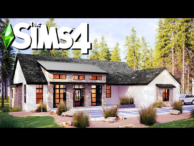 FOREST FARMHOUSE ~ Curb Appeal Recreation: Sims 4 Speed Build (No CC)