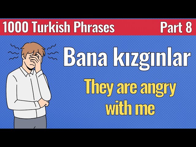 1000 Turkish Phrases - Part 8 - Improve Your Turkish with Useful Phrases | Language Animated