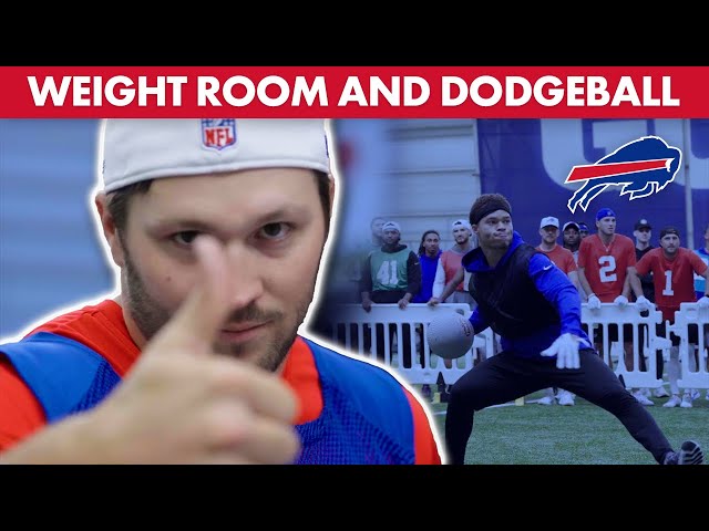 Bills Players Compete In DODGEBALL For Offseason Workouts! | Buffalo Bills