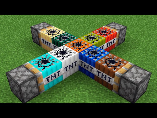 TNT x10 = COMBINE many TNT in ore SUPER TNT in Minecraft compilation