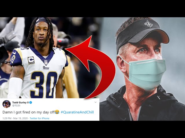 TODD GURLEY RELEASED BY LA RAMS! SEAN PAYTON TESTS POSITIVE- NFL FREE AGENCY NEWS