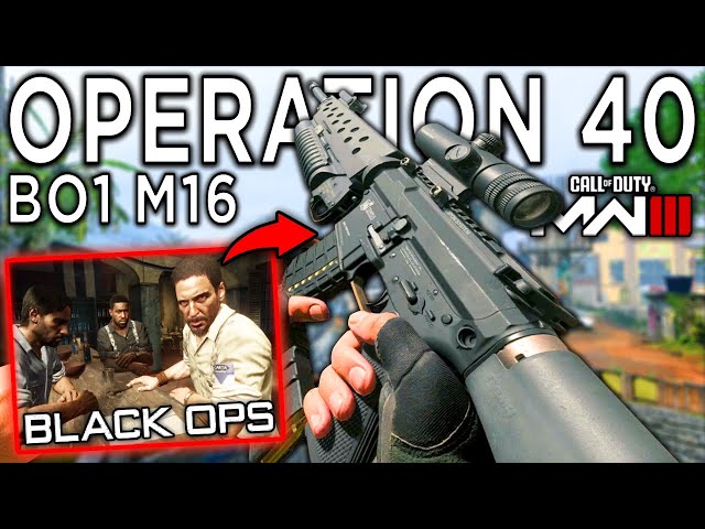 Mason's M16 Loadout from Black Ops Operation 40 Mission - Modern Warfare 3 Multiplayer Gameplay