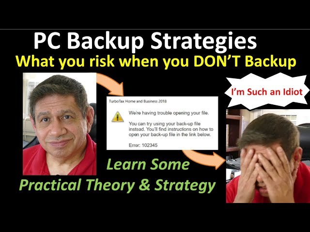 PC Backup Rationale and Strategy