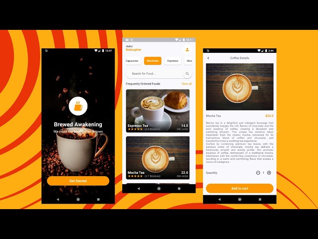 Coffee Shop App UI Design | Flutter UI Design Tutorial