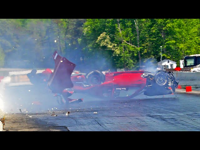 Kevin Fortney Crash at Maryland International Raceway!