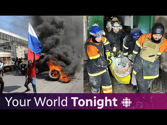 Final Canadian flight out of Haiti, Kharkiv targeted in deadly Russian strike | Your World Tonight