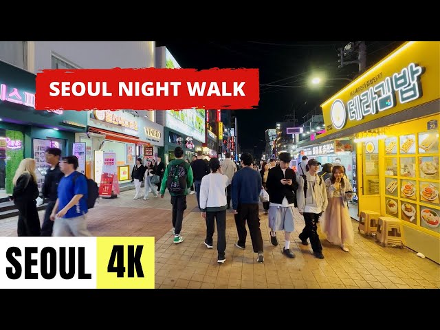SEOUL, SOUTH KOREA 🇰🇷 [4K] Night Walk around Seoul's City Centre
