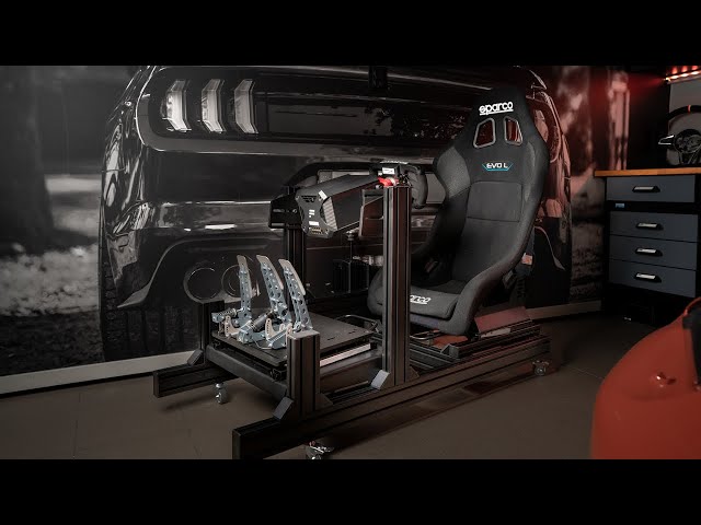 Batmans sim rig Sim-lab GT1 EVO with Fanatec Podium DD2, Heusinkveld sprint Pedals and Sparco seat