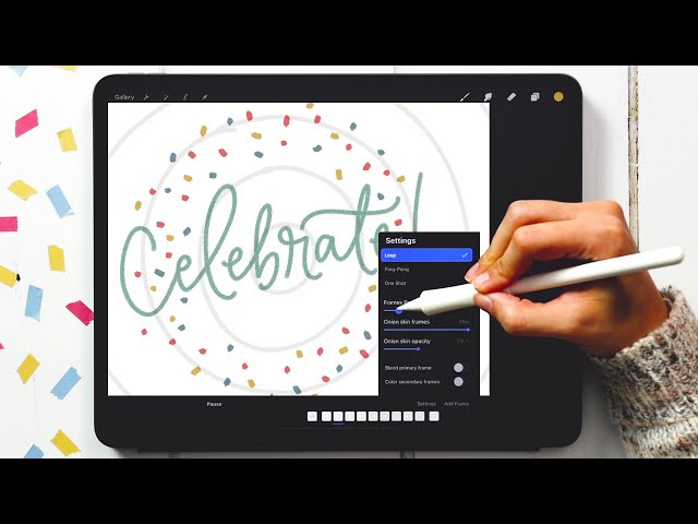 Create a Simple Confetti Animation in Procreate