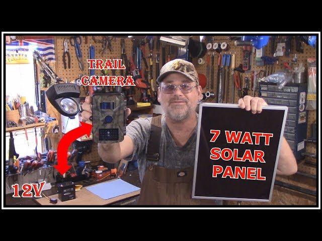 HOW TO WIRE A TRAIL/GAME CAMERA  TO A SOLAR PANEL AND 12V BATTERY  - PART ONE