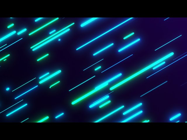 Rounded Neon Green and Blue lines Background video | Footage | Screensaver