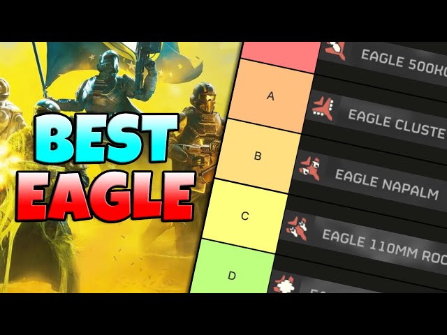 Ranking All Eagle Stratagems In Helldivers 2