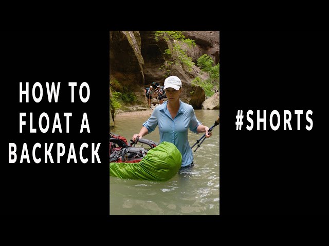 How to Float a Backpack with a Rain Fly #Shorts