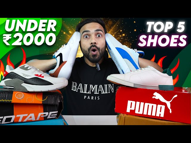 TOP 5 Shoes Under ₹2000 || Best Sneakers Shoes For Boys ₹1500 @redtapeofficial @PUMA