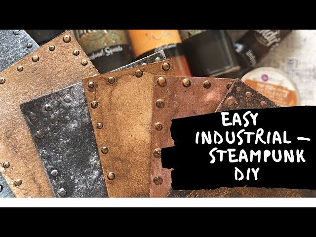 Steampunk metal plates-  handmade embellishments